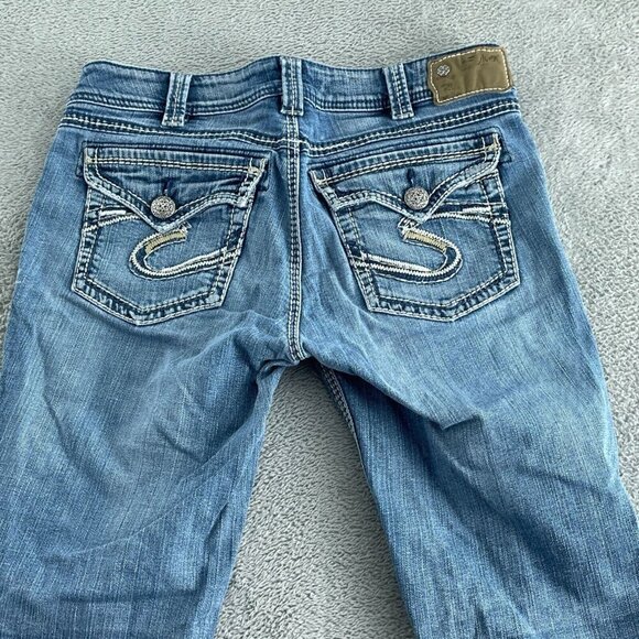 Silver Jeans Co. Suki Surplus W31/L30 Bootcut Mid Rise Womens Denim Jeans 4518 - Picture 2 of 12